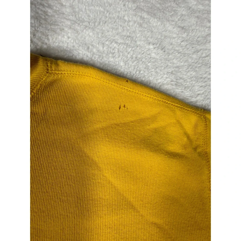 Gap Long Sleeve Shirt Kids Medium Yellow Vintage‎ 90s Ribbed Cotton Tee